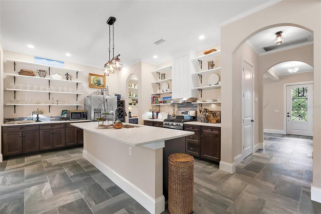 Interior, Kitchen, Pendant Lights, Recessed Lighting
