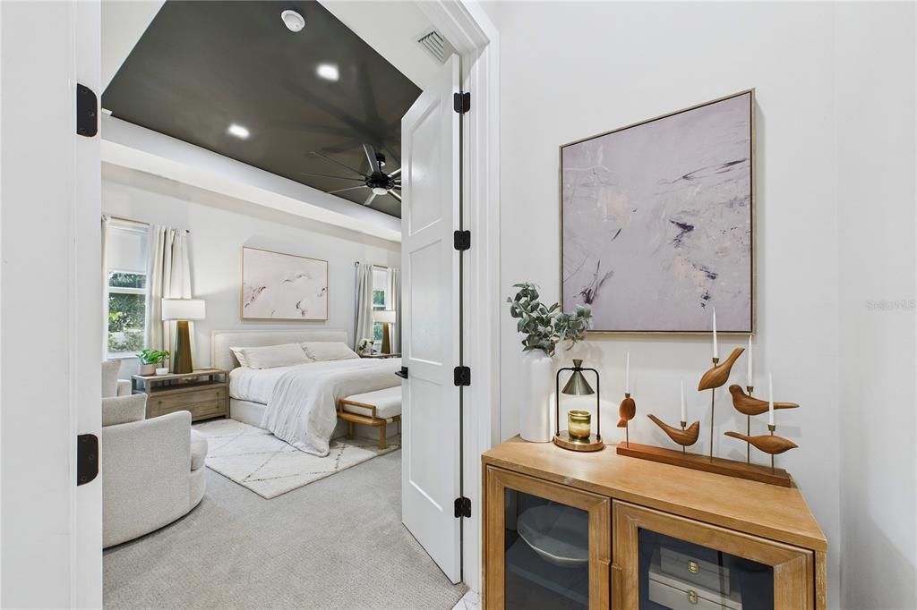 Bedroom, Interior, Recessed Lighting