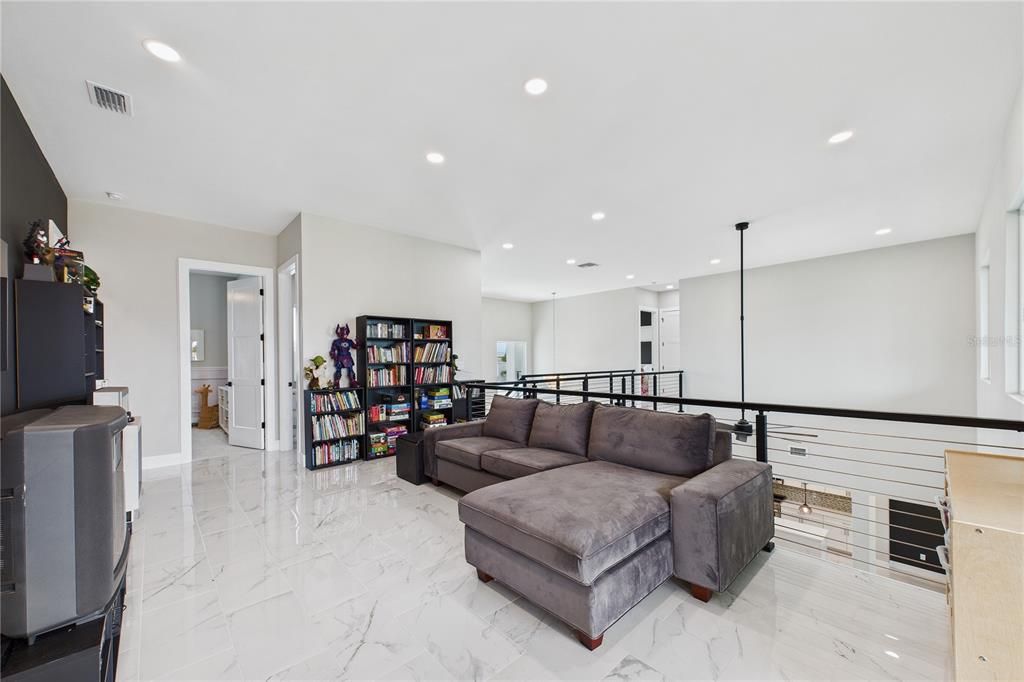 Interior, Living room, Marble, Recessed Lighting