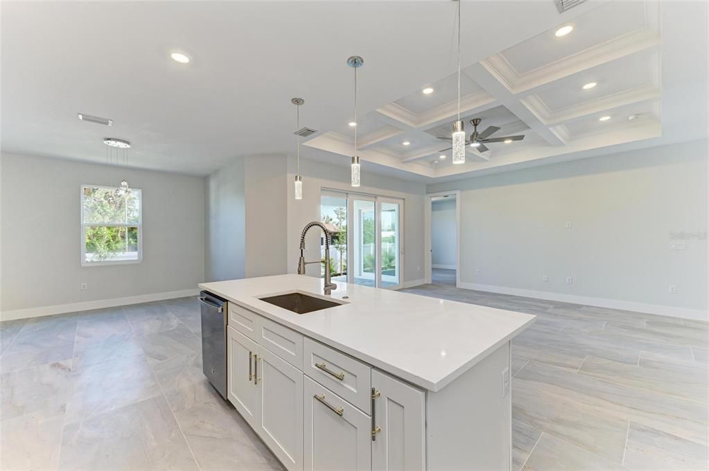 Interior, Kitchen, Pendant Lights, Recessed Lighting