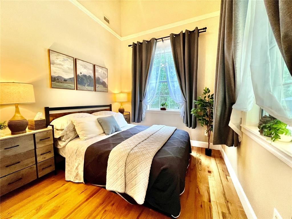 Bedroom, Interior, Wood Texture Flooring