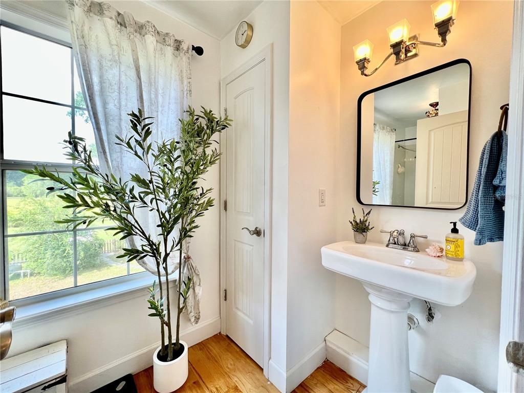 Bathroom, Interior, Wood Texture Flooring