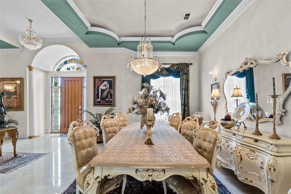 Chandelier, Dining room, Interior, Pendant Lights