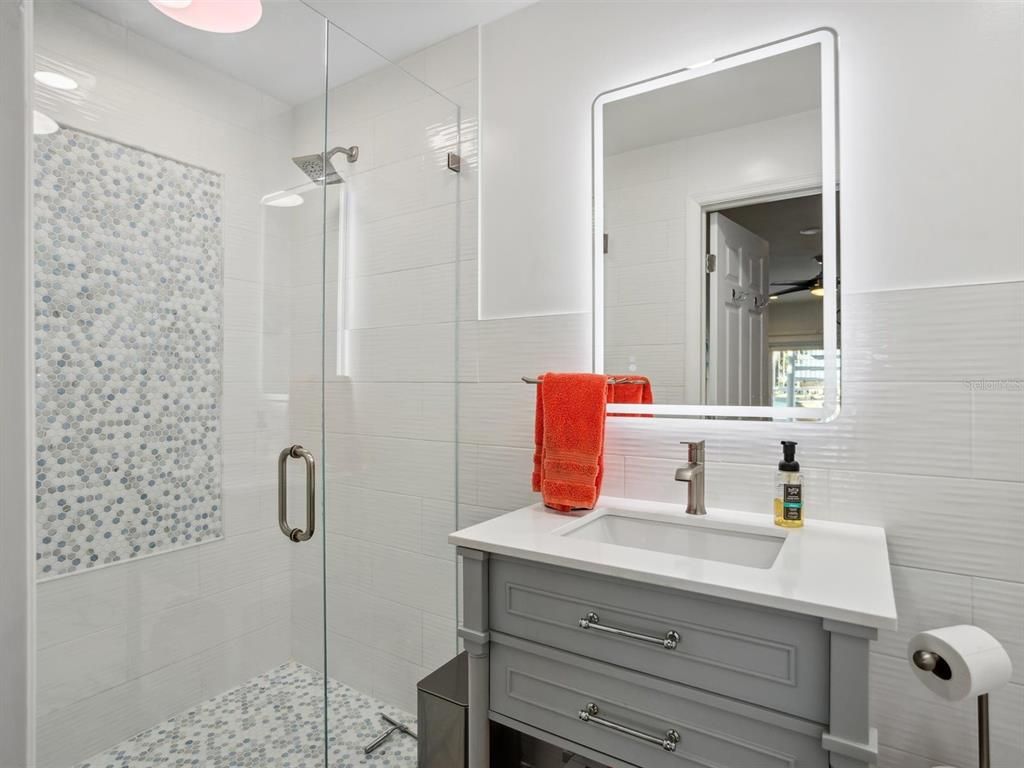 Bathroom, Glass Shower, Interior