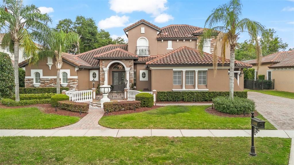 Backyard, Exterior, Facade, Mediterranean