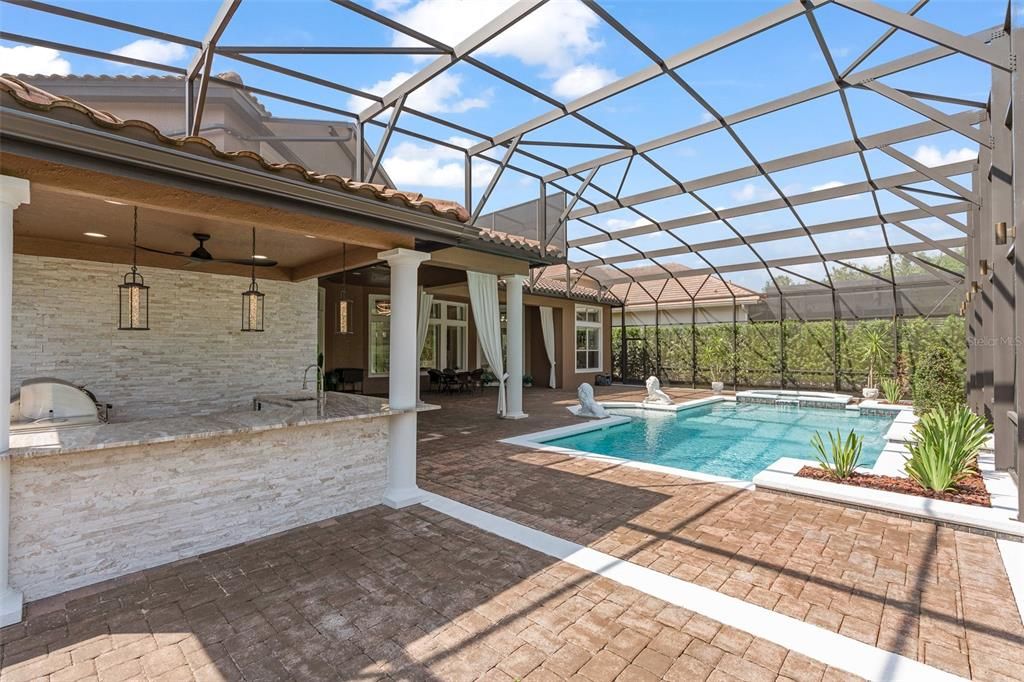 Glass Ceilings, Interior, Pool, Stone Walls, Sun Room