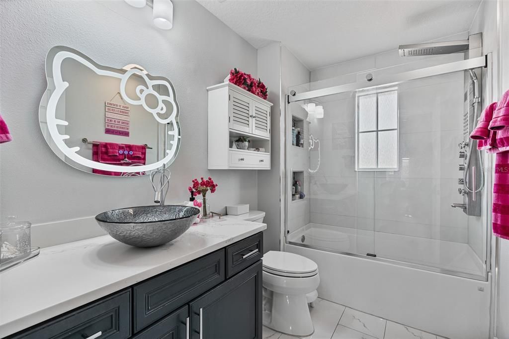 Bathroom, Glass Shower, Interior, Marble