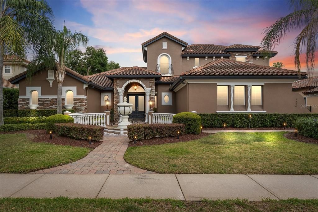 Exterior, Facade, Mediterranean