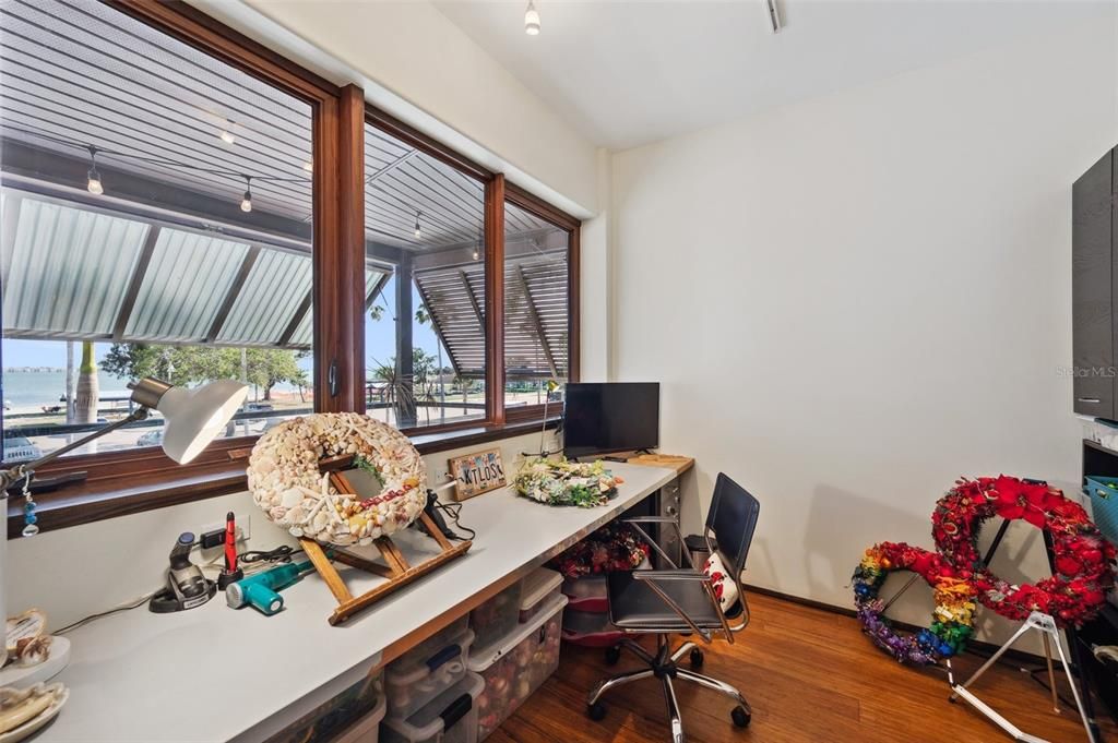 Home Office, Interior, Wood Texture Flooring