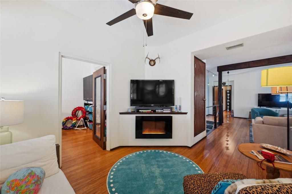 Fireplace, Interior, Living room, Wood Texture Flooring