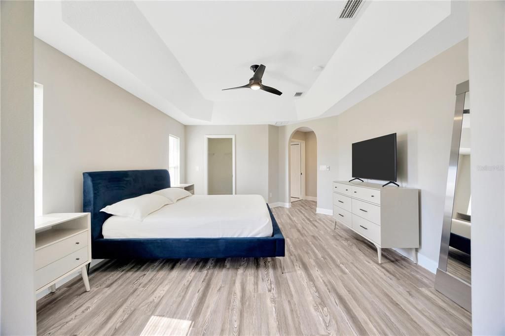 Bedroom, Interior, Wood Texture Flooring