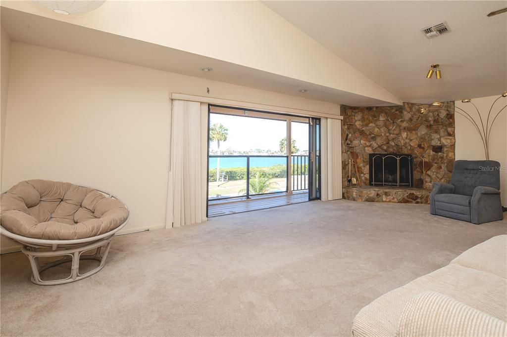 Fireplace, Interior, Stone Walls