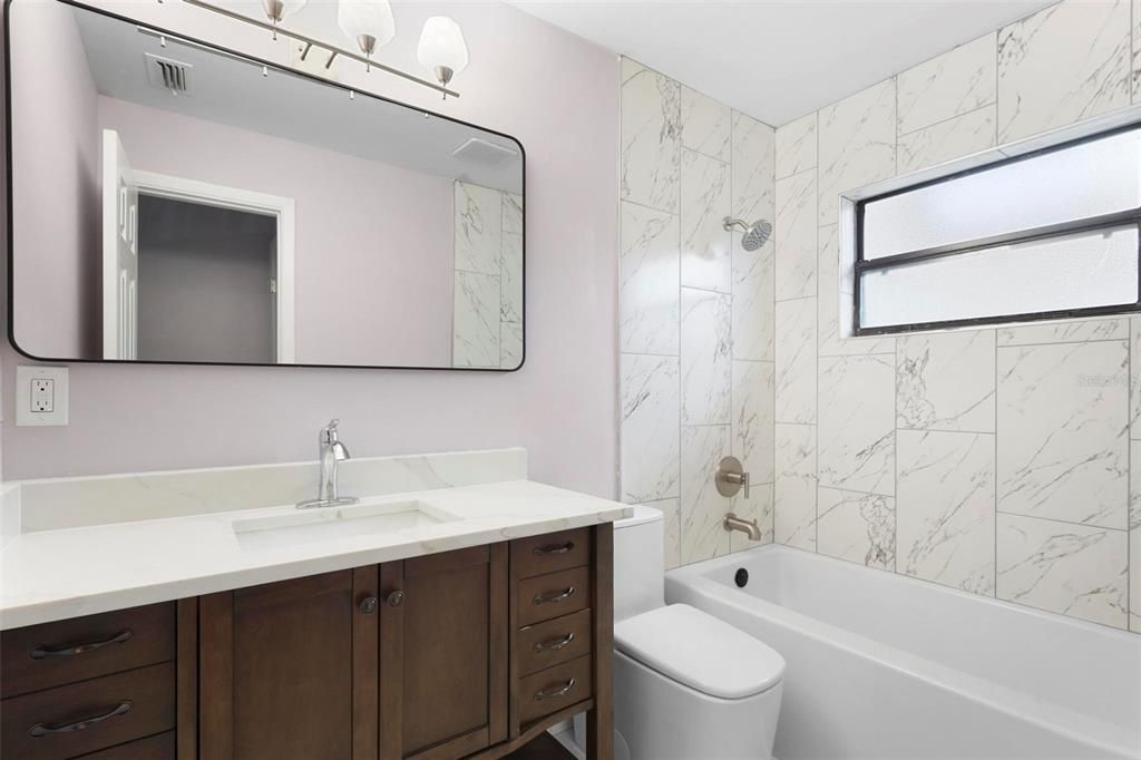 Bathroom, Interior, Marble Walls
