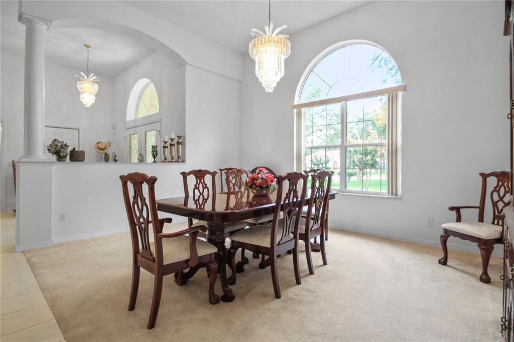 Chandelier, Dining room, Interior