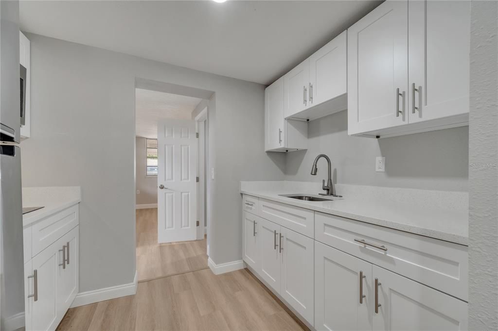 Interior, Kitchen, Wood Texture Flooring