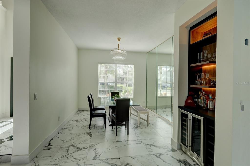 Chandelier, Dining room, Interior, Marble