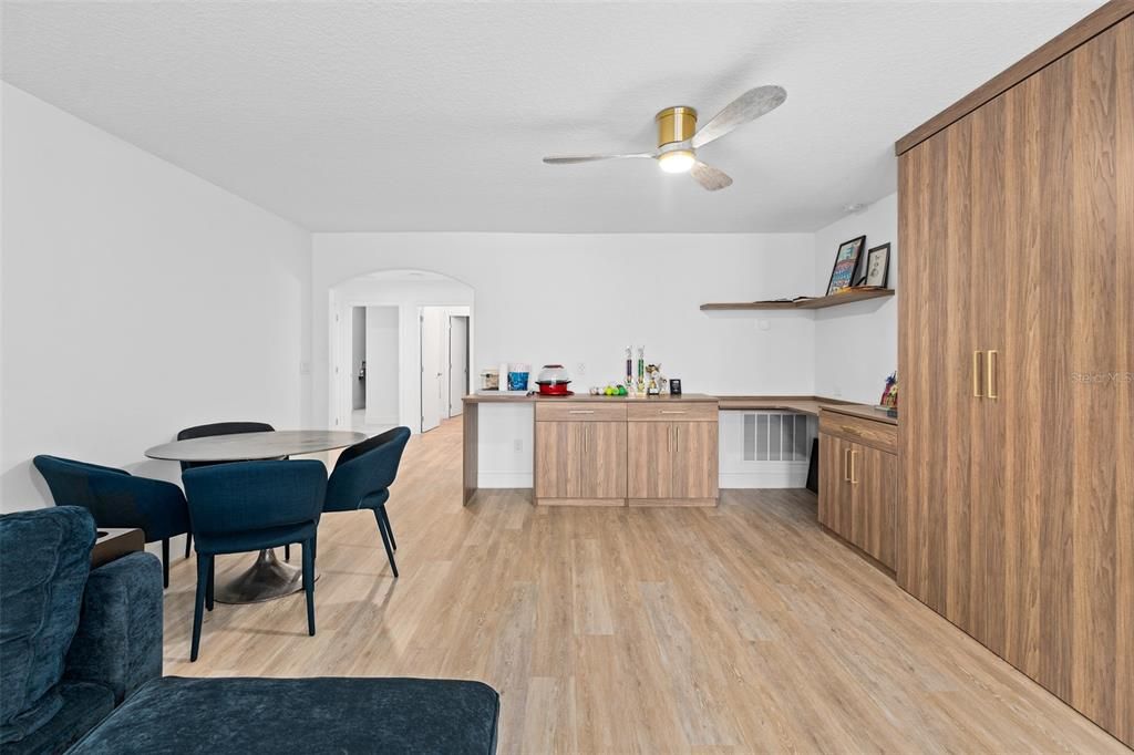 Dining room, Interior, Kitchen, Wood Texture Flooring
