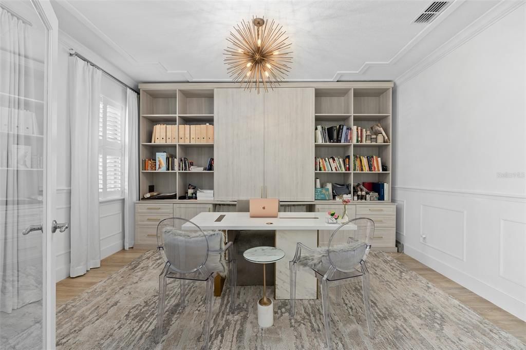 Home Office, Interior, Wood Texture Flooring