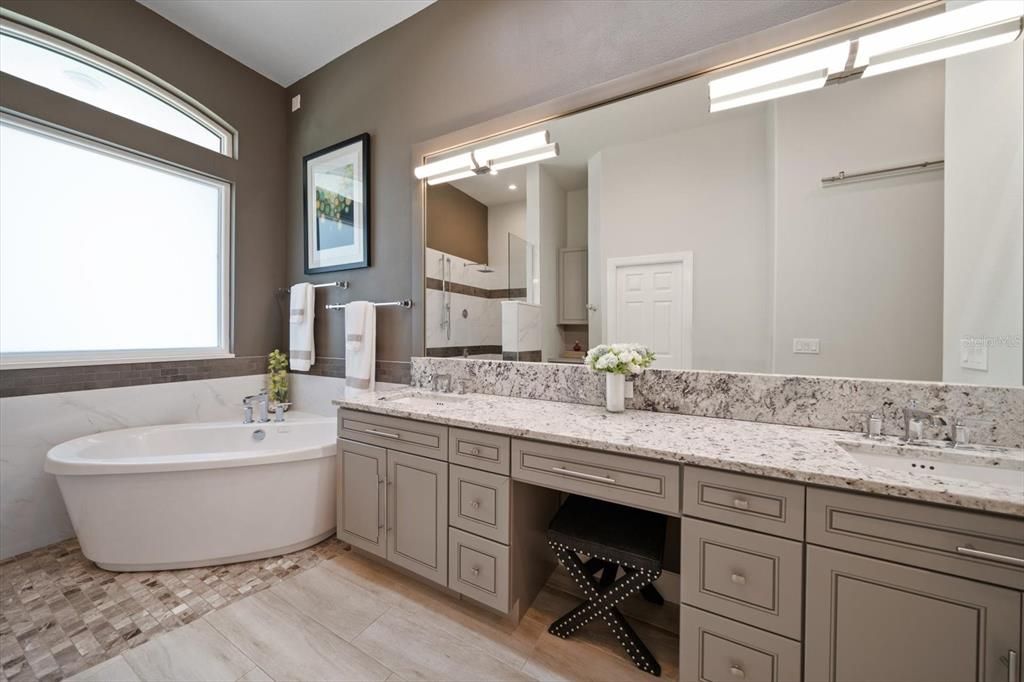 Bathroom, Dual Sink Vanities, Free Standing Baths, Interior