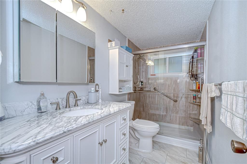 Bathroom, Glass Shower, Interior, Marble