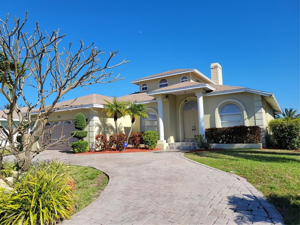 Attached, Backyard, Exterior, Facade, Mediterranean