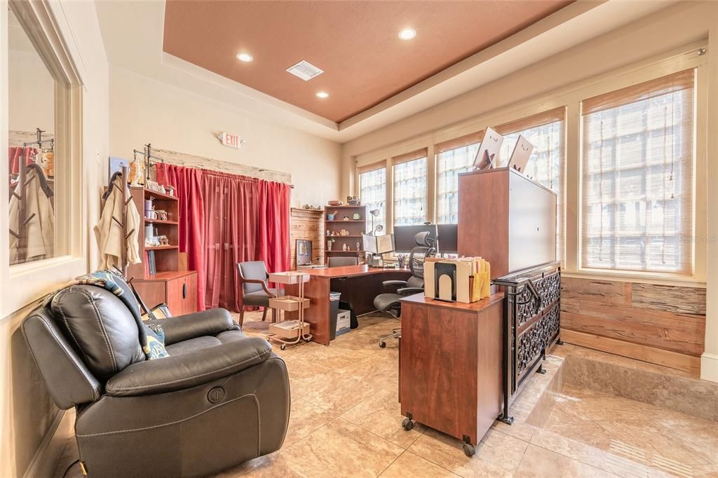 Home Office, Interior, Recessed Lighting