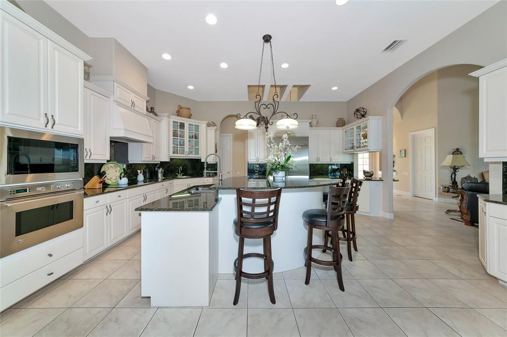 Chandelier, Interior, Kitchen, Recessed Lighting
