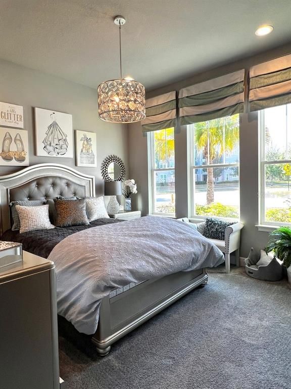 Bedroom, Interior, Pendant Lights, Recessed Lighting