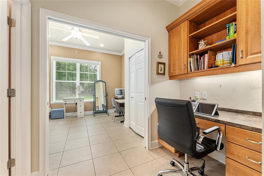 Home Office, Interior, Recessed Lighting