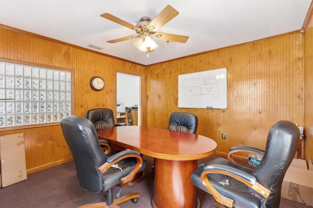 Home Office, Interior, Wooden Walls