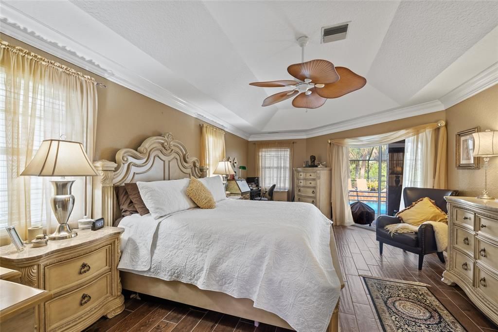 Bedroom, Interior, Wood Texture Flooring