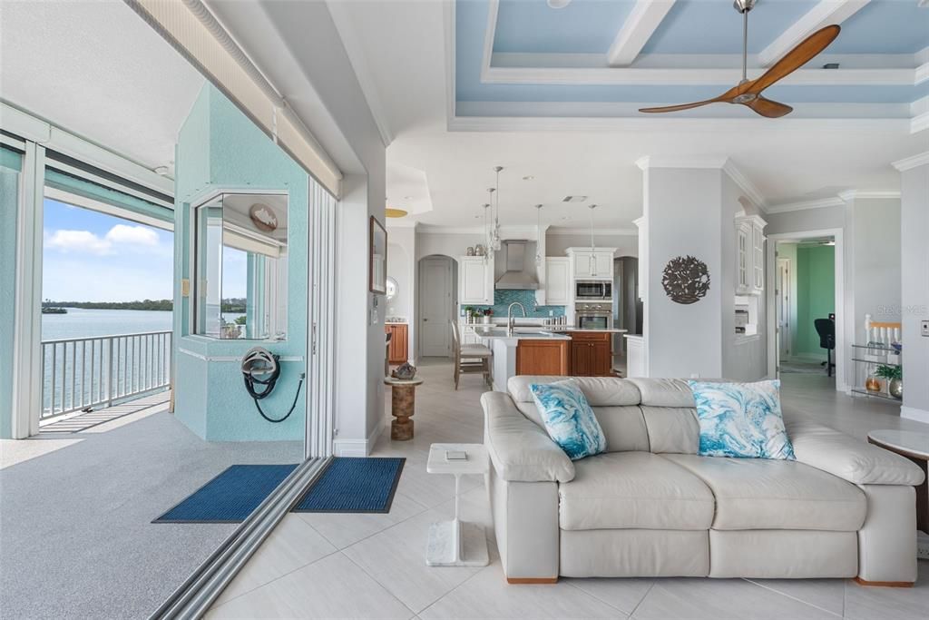 Interior, Kitchen, Pendant Lights, Stainless Steel Appliances, Water