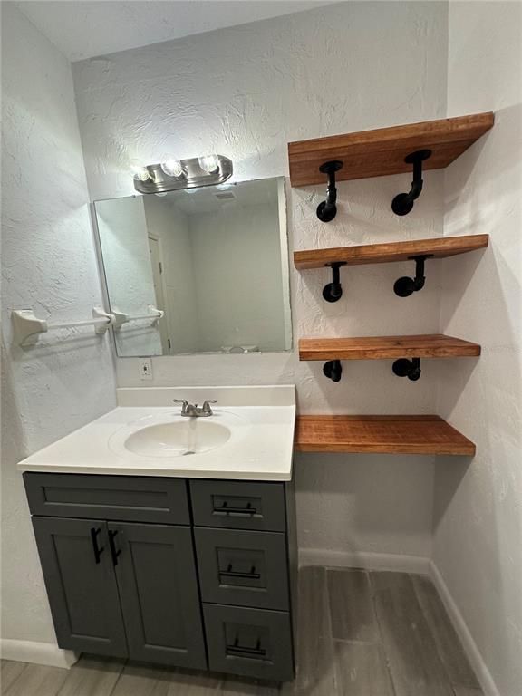 Bathroom, Interior, Wood Texture Flooring