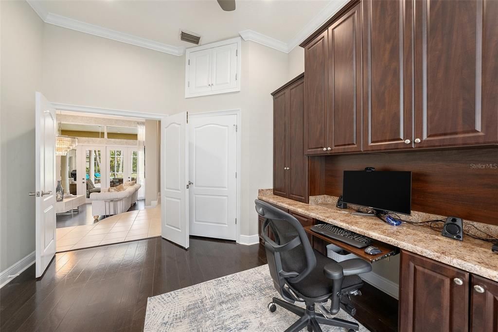 Home Office, Interior, Wood Texture Flooring