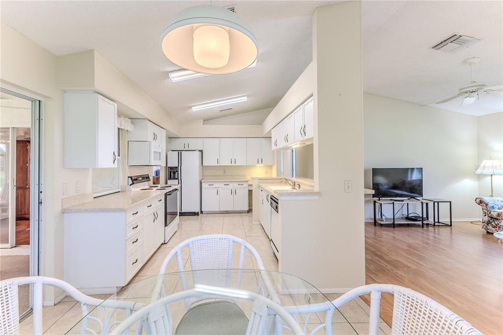 Interior, Kitchen, Wood Texture Flooring