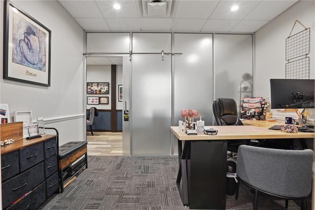 Home Office, Interior, Recessed Lighting
