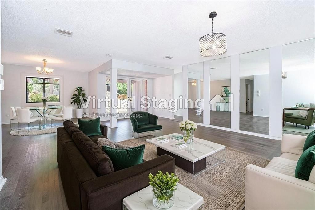 Chandelier, Dining room, Interior, Living room, Pendant Lights, Wood Texture Flooring