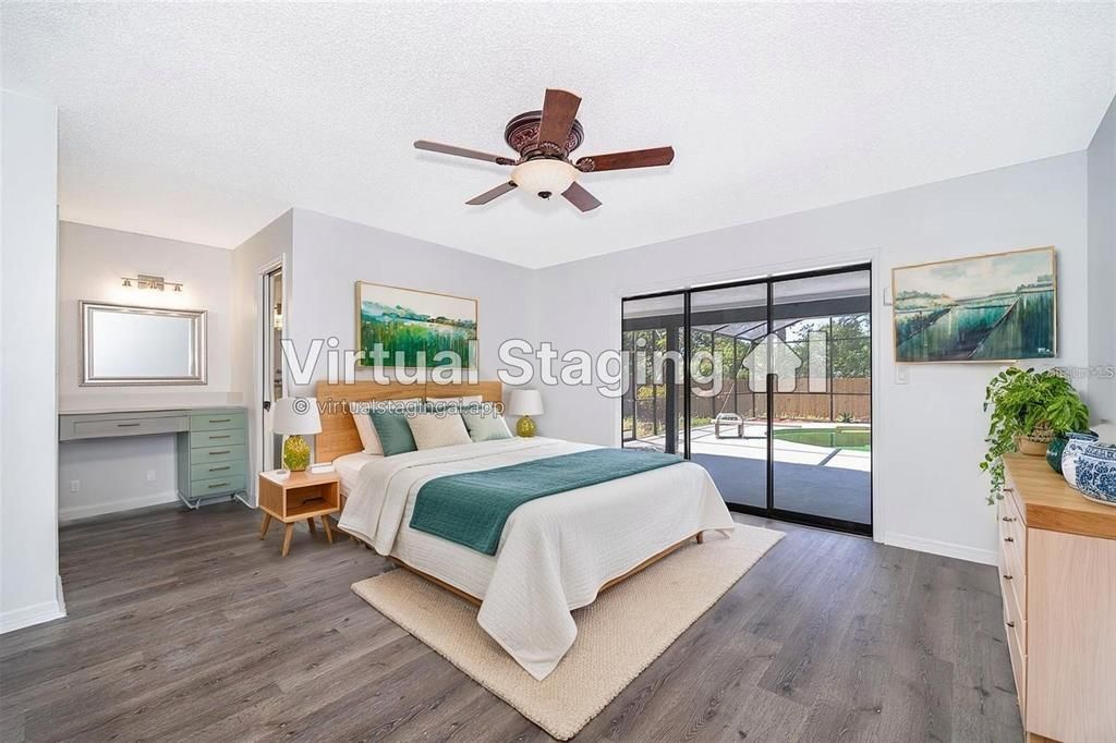 Bedroom, Interior, Wood Texture Flooring