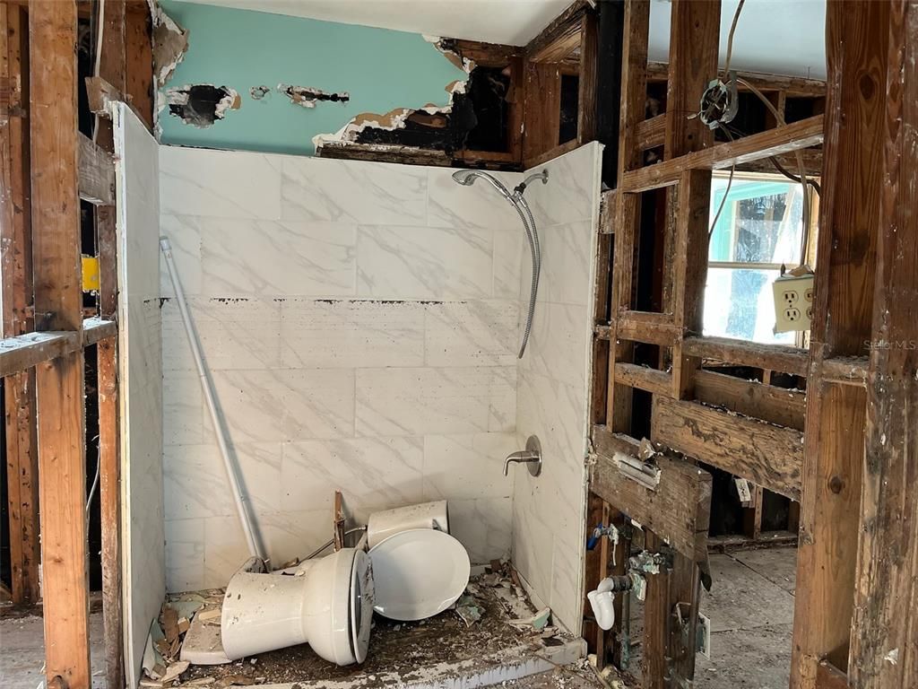 Bathroom, Interior, Marble Walls
