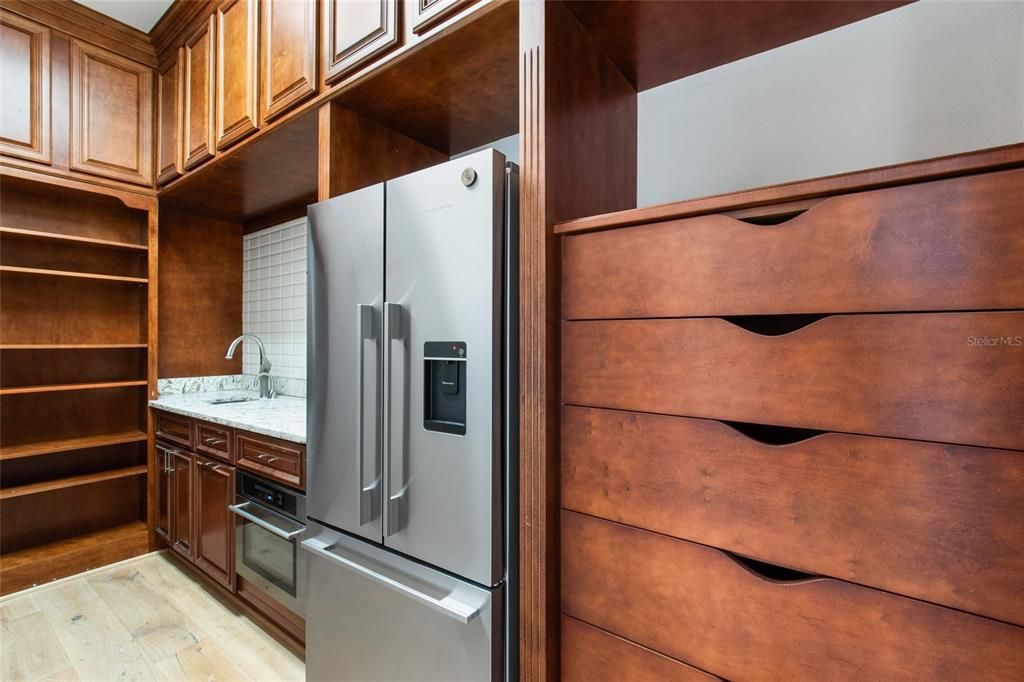 Interior, Kitchen, Wood Texture Flooring