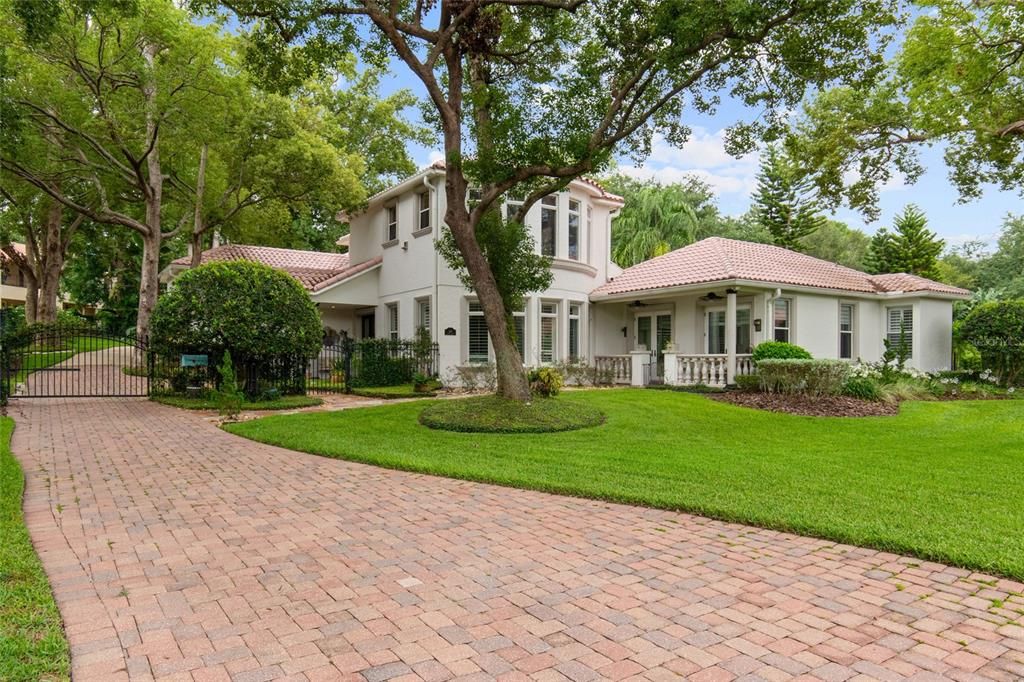 Backyard, Exterior, Facade, Mediterranean