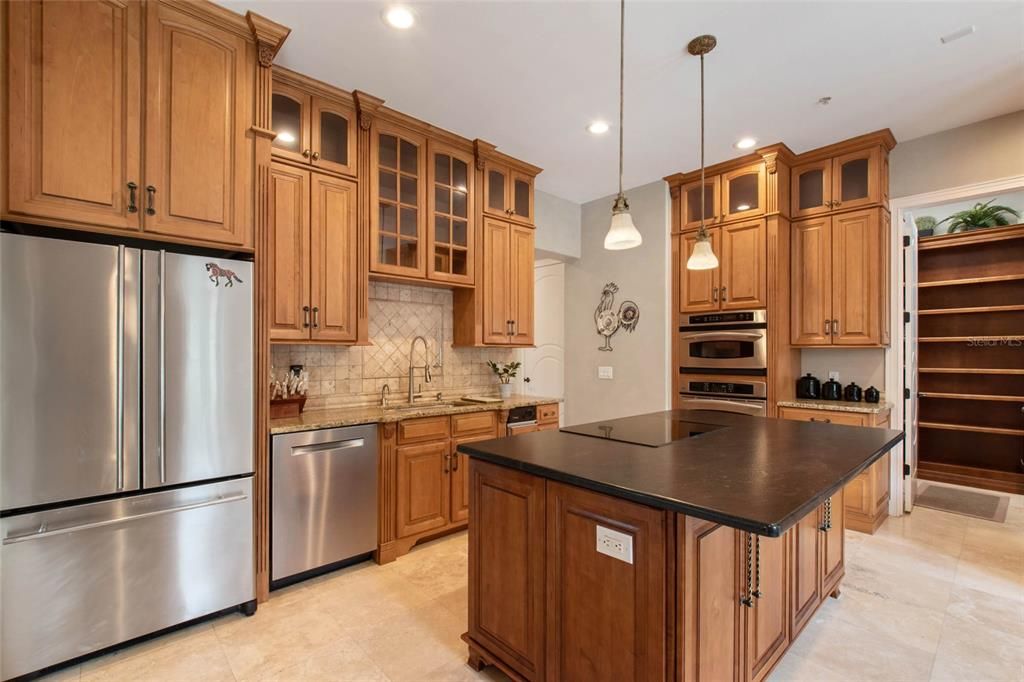 Interior, Kitchen, Pendant Lights, Recessed Lighting, Stainless Steel Appliances