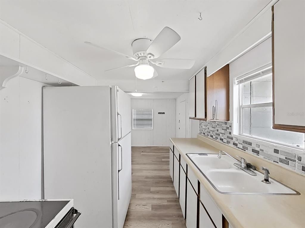 Interior, Kitchen, Wood Texture Flooring