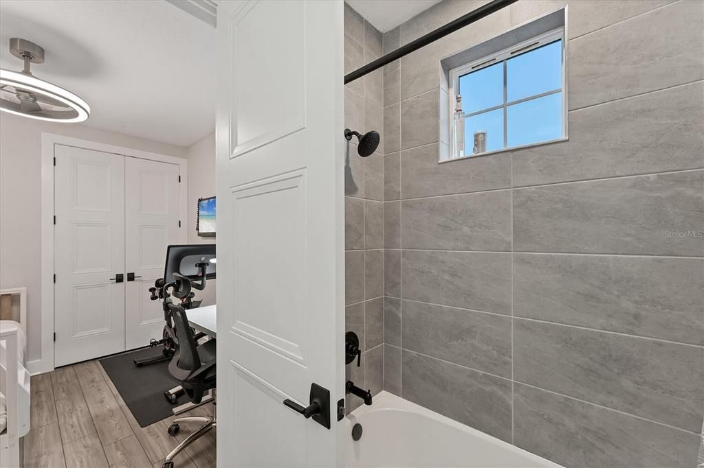 Bathroom, Home Office, Interior, Wood Texture Flooring