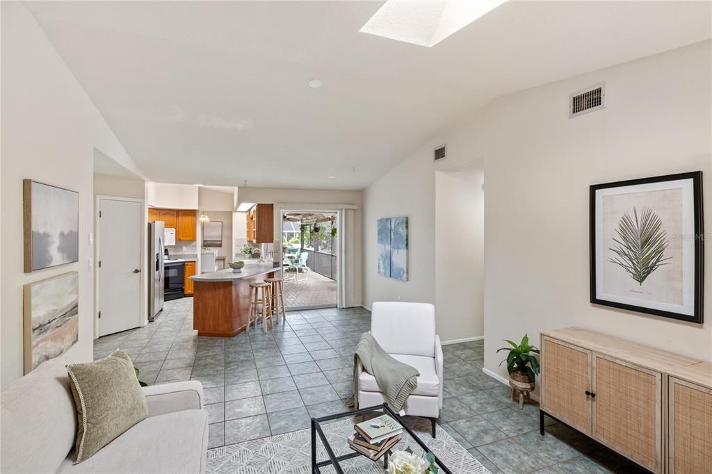 Interior, Kitchen, Living room
