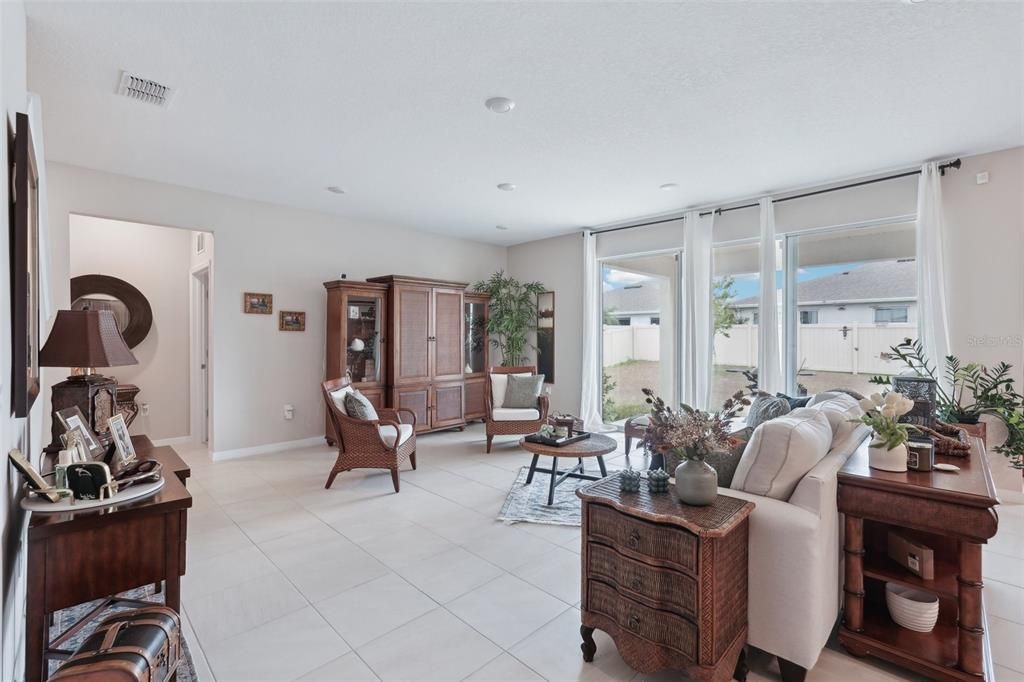 Interior, Living room, Recessed Lighting