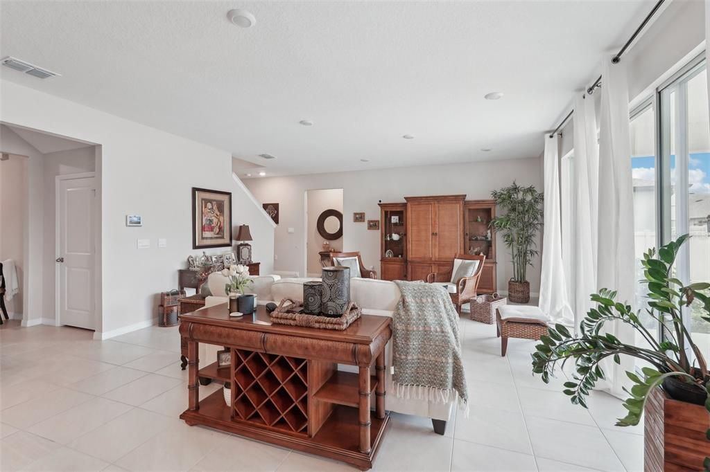 Interior, Living room, Recessed Lighting