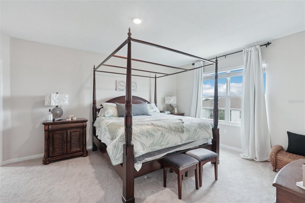 Bedroom, Interior, Recessed Lighting