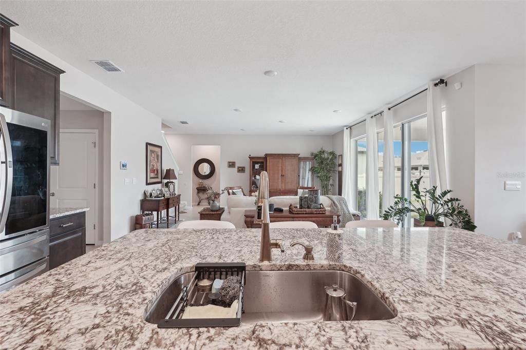 Interior, Kitchen, Living room, Recessed Lighting