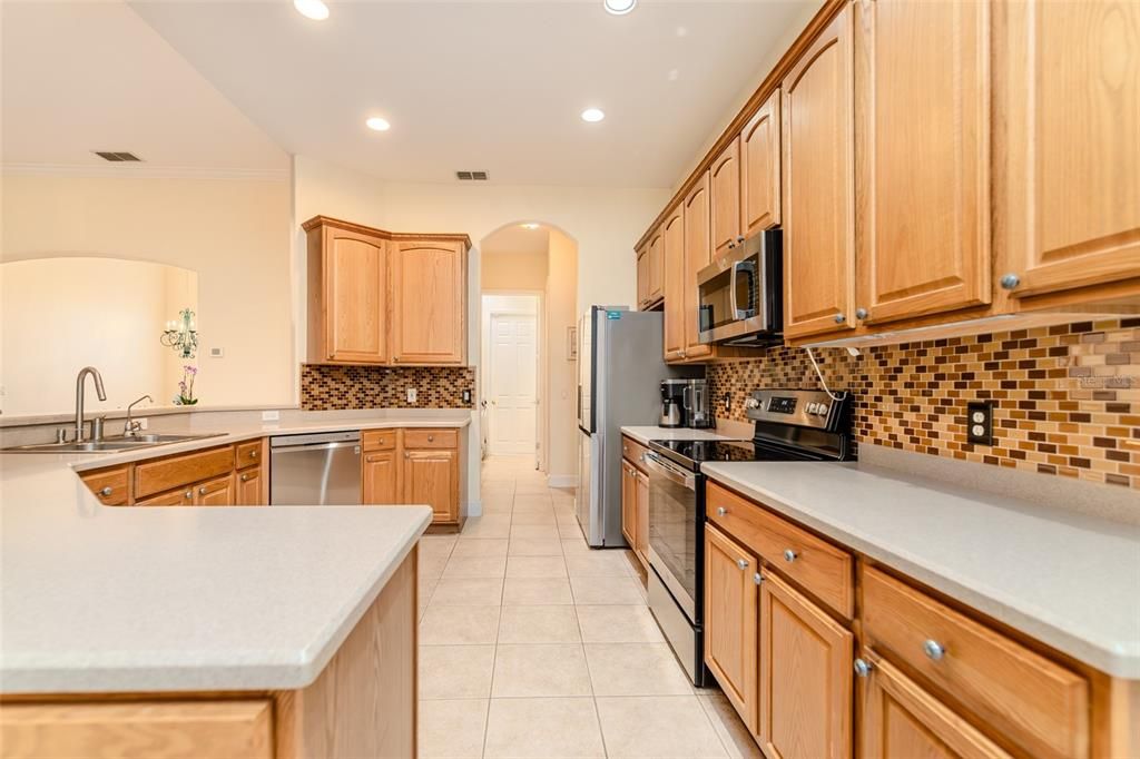 Interior, Kitchen, Recessed Lighting, Stainless Steel Appliances